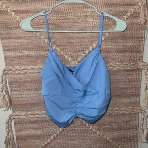 Shein blue crop top